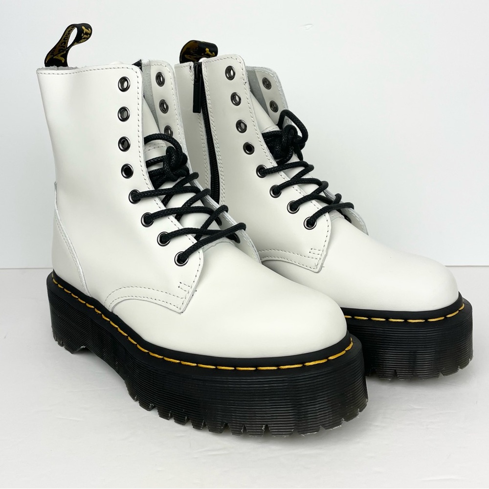 Doc Martens Jadon White Platform Boots